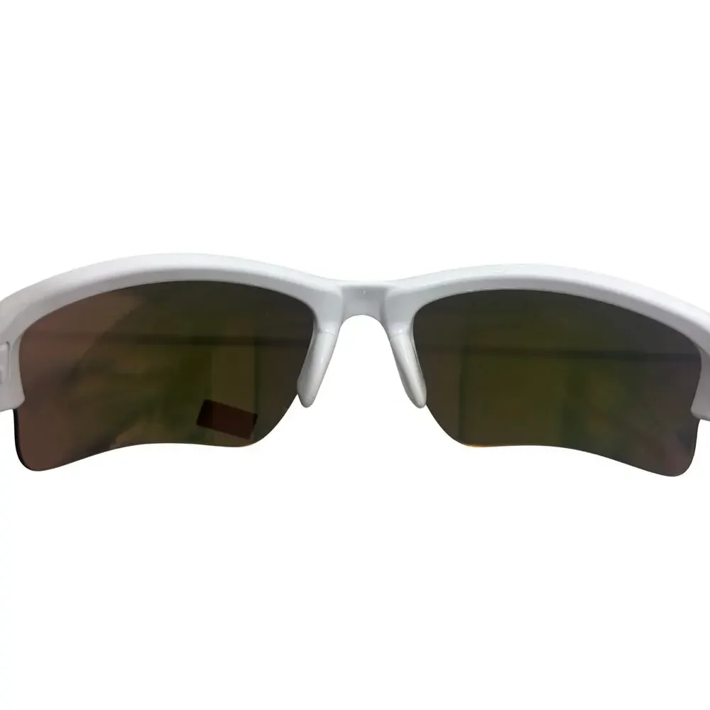 Oakley Quarterly Jacket Youth Fit Polished White Fire Iridium Sunglasses